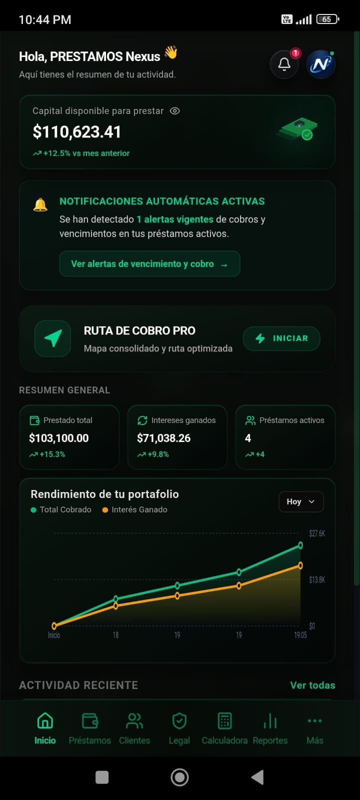 NexLend Pantalla 1